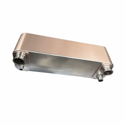 Yüksek Basınçlı Soğutucu Su Soğutma Kondansatörü Brazed Plate Isı Değiştiricisi